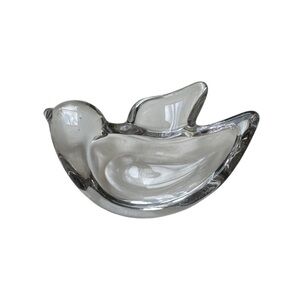 Art Vannes Made in France Glass Dove Dish